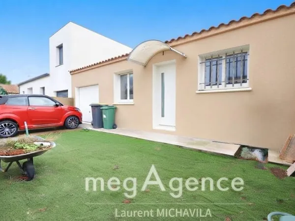 **SAUVIAN - MAISON DE PLAIN-PIED 4 PIÈCES AVEC 3 CHAMBRES JARDIN ET TERRASSE**