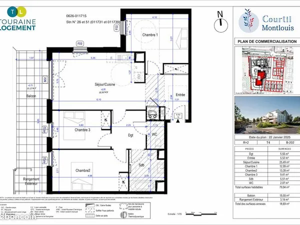 T4 - Résidence neuve avec balcon