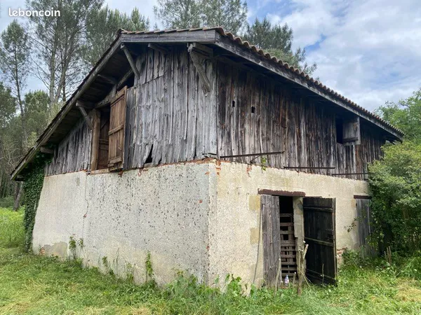 Grange avec terrain forestier