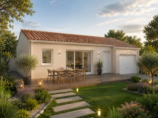 Maison neuve plain-pied 69 m² avec garage à C...