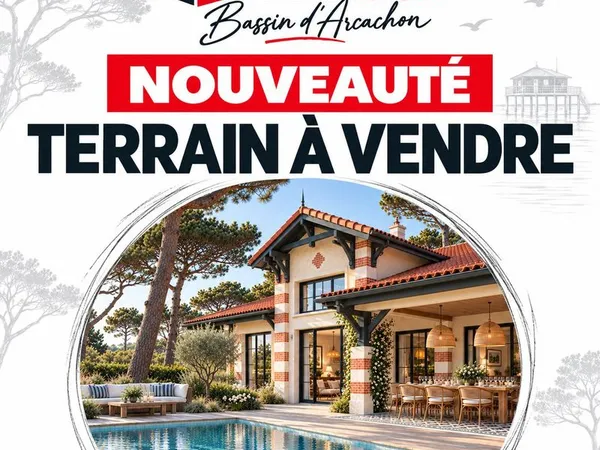 Terrain à bâtir de 1200 m² à GUJAN-MESTRAS (33)