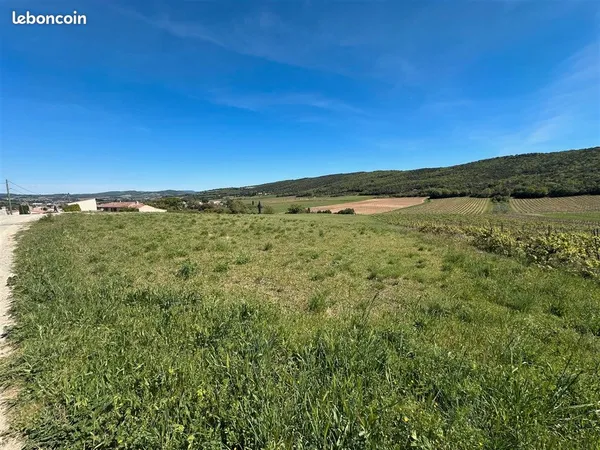 Terrain 1 000 m² Limoux