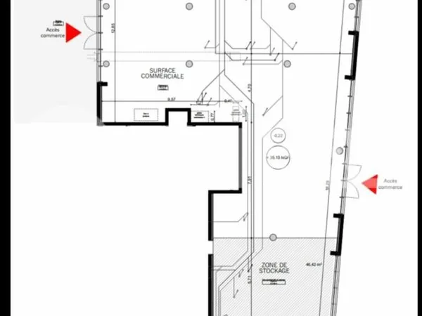Local commercial 338 m²