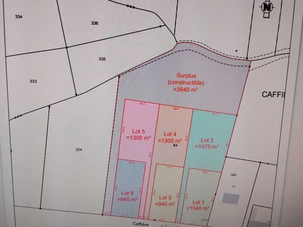 Vends parcelles de terrains constructibles