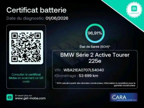 Bmw Serie 2 série 2 activetourer 225e 245ch xdrive luxury dkg7