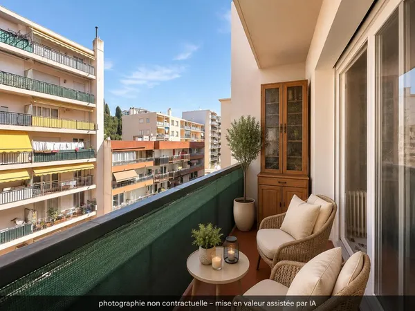 NICE OUEST – AVENUE DE LA CALIFORNIE – STUDIO AVEC BALCON