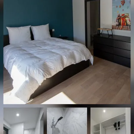 Chambre avec salle de bain et WC privatif