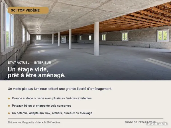Locaux professionnels à louer à Vedène, près de Ikea - box, ateliers et espaces modulables