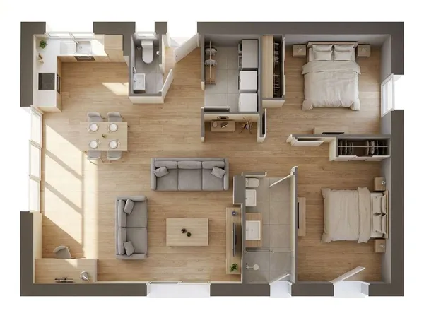Maison 3 pièces 70 m²