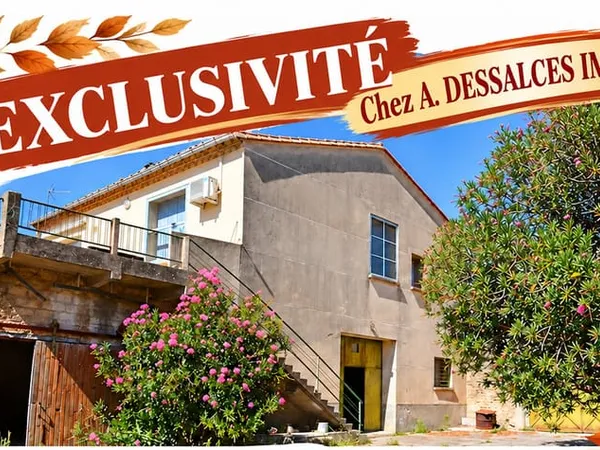 Maison de village de 800m2 de terrain
