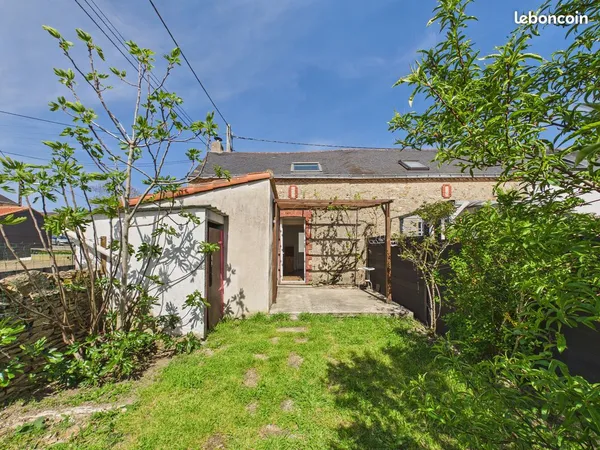 Maison T2 meublée - 43m2, avec jardin, Couëron bourg
