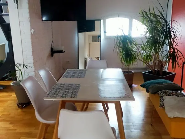 Duplex 70 mètres carrés-deux chambres+possibilité 3e chambre-loos proche lille
