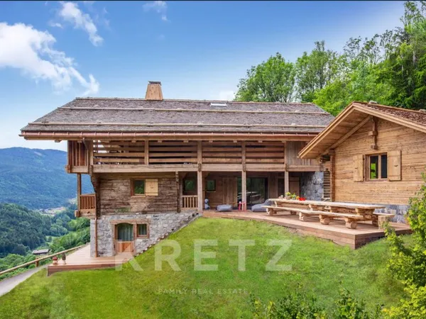 Chalet d'exception avec piscine, spa, salle de sport et vue panoramique sur les Aravis