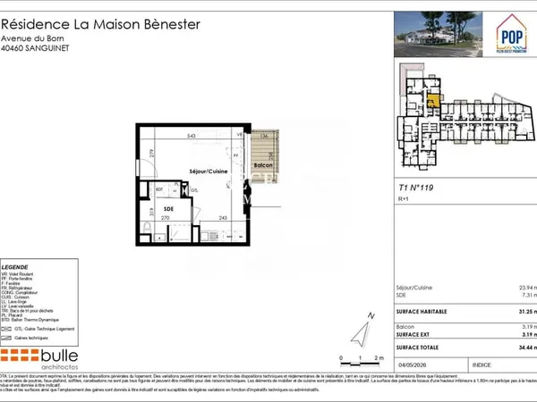 Sanguinet - Résidence La Maison Benester: Du T1 Au T5