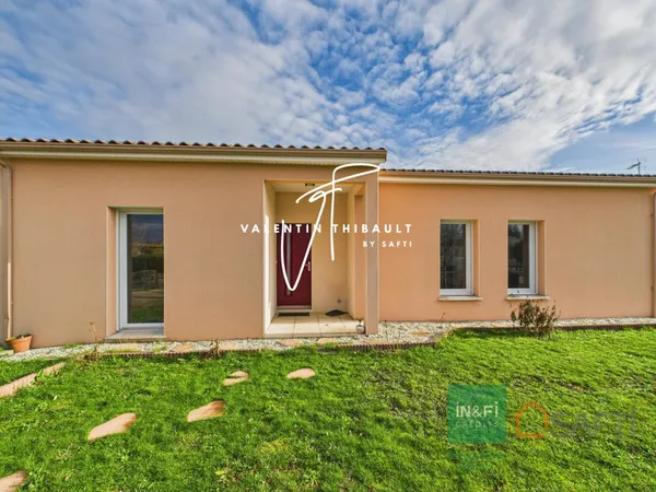 Maison T5 plain-pied au calme avec piscine à Chabournay