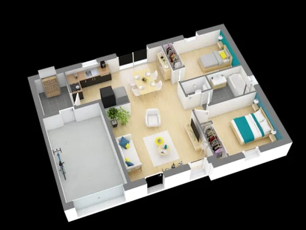 Maison neuve 4 pièces 80 m²
