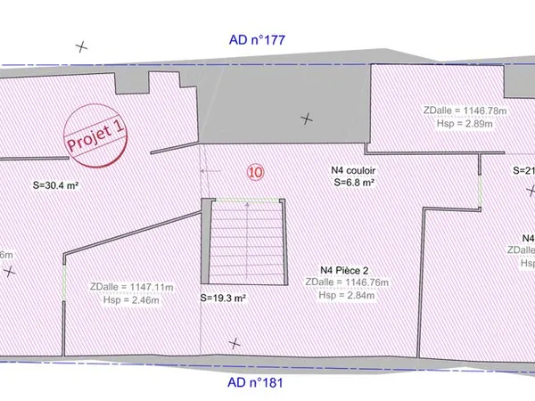 Duplex 1 pièce 101 m²