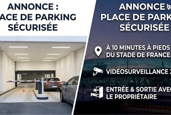 Place de parking sous terrain stade de France