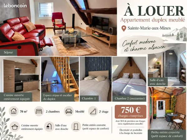 Duplex meublé
