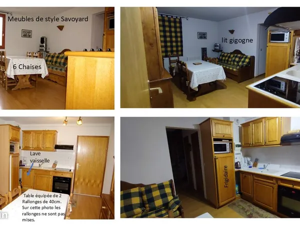 Valfréjus - Appartement duplex 3P meublé, résidence 4/6, à 15 m du bureau de vente des passes, à 50 