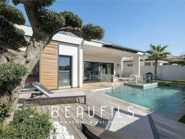 Villa californienne de plain-pied, à 8 minutes des plages du