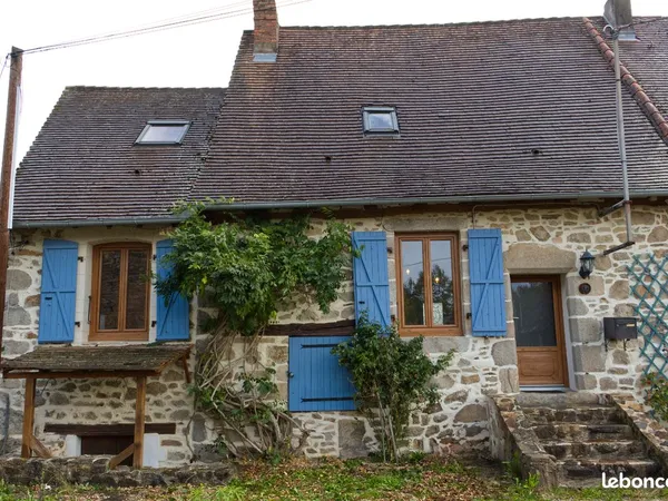 Maison de caractère en pierre - 105 m² - Jardin de 300 m² - Haute-Vienne, 87500