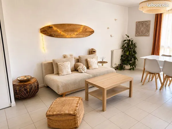 Appartement T2 meublé 41 m² - Terrasse plein sud - À 3 min à pied de l'océan