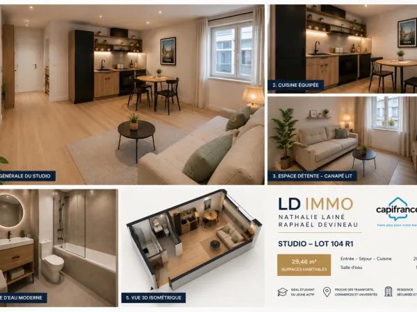Appartement 1 pièce 29 m²