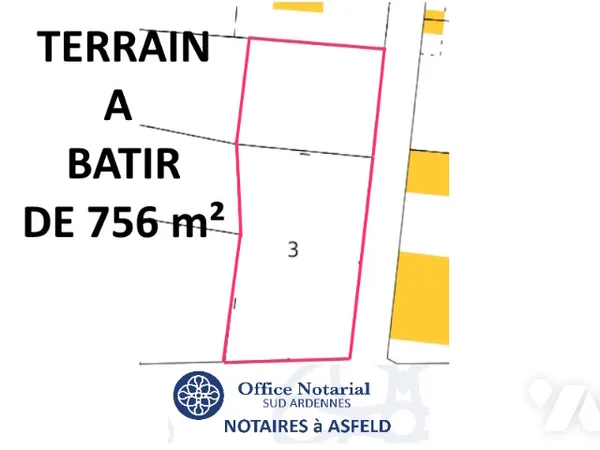 Terrain 756 m²