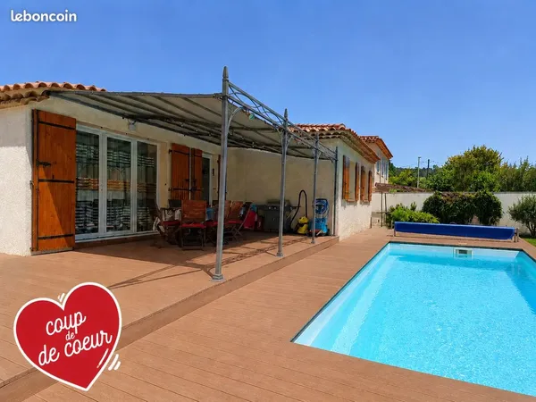 Maison 100 M2 plain-pied avec piscine - calme absolu - Bas de Saint-Julien Marseille 13012
