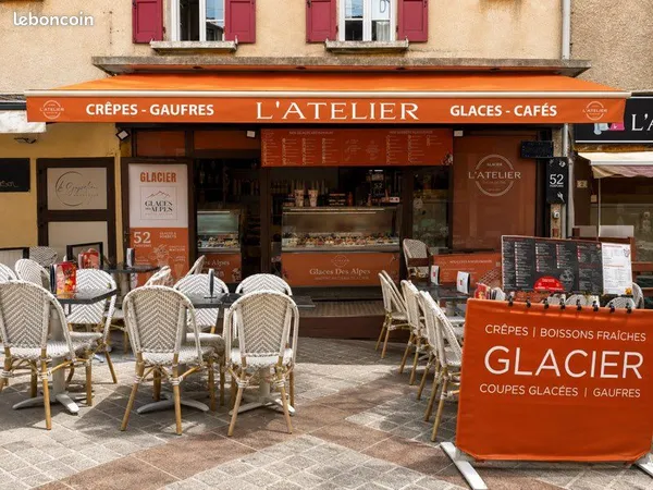 Fonds de commerce glacier 70 m²