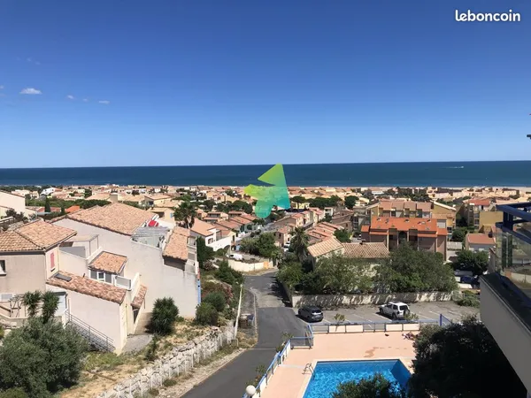 Les terrasses du soleil duplex pleine vue mer piscine plage et centre a pied
