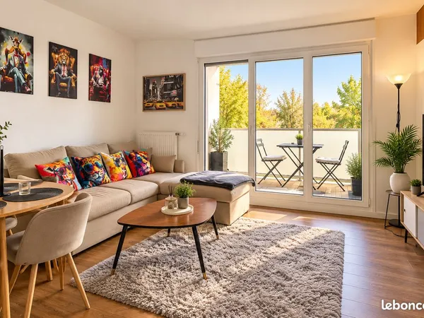 🏡 colocation appartement meublé 50 m² avec terrasse - rueil-malmaison -650 cc