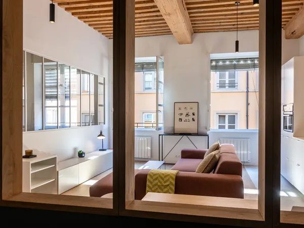 Appartement meublé 50 m² - Croix-Rousse - Bail mobilité - DPE C - Rénové par architecte