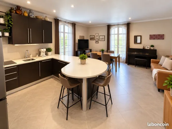 Appartement familial 5 pièces - rue paul bounin - quartier des poètes