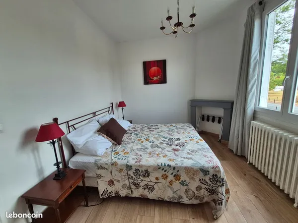 Appartement T3 meublé 60 m² - 2 chambres - jardin