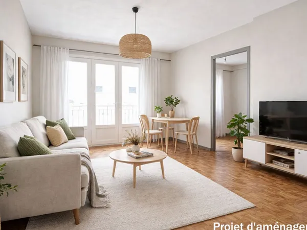 Appartement 3 pièces 57 m²