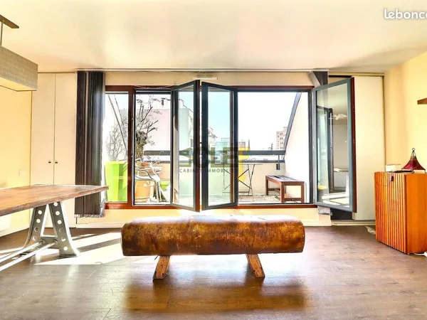 2 pièces - Buttes Chaumont - 47m² - terrasse