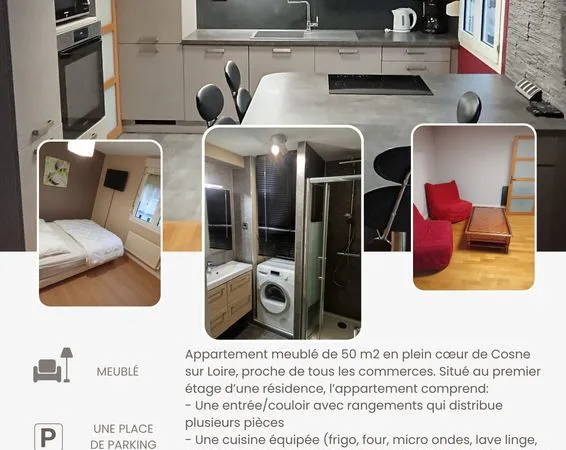Appartement meublé cosne sur loire