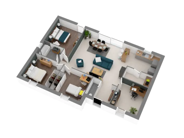 Maison neuve 4 pièces 93 m²