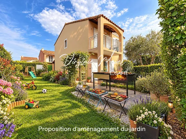 Villa individuelle 100m2 et 3 Chambres dans un domaine à Nice Ouest
