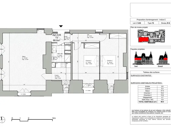 Appartement charismatique de 88 m² à Ars-Laquenexy