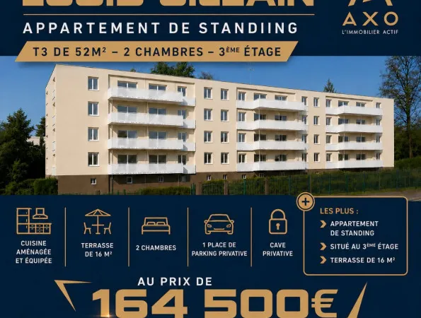 Appartement 3 pièces 52 m²