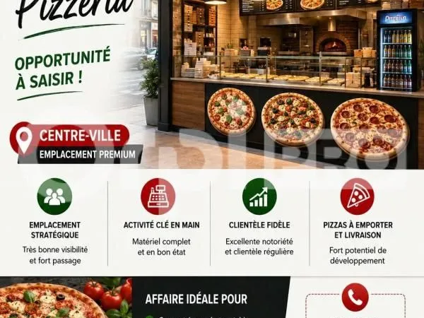 Crêperie/Pizzeria 128 m²