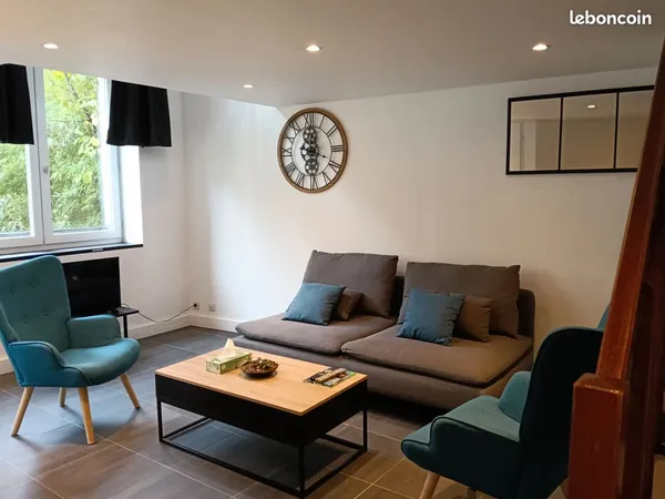 Loue appartement duplex 2 pièces plus mezzanine, meublé