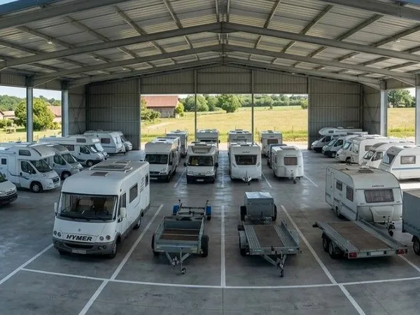 Location d'emplacements de stockage et d'hivernage dans hangar sécurisé. (Camping car, caravane, rem