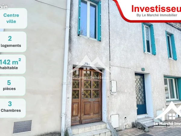 Immeuble 5 pièces 142 m²