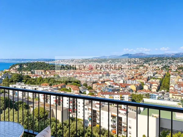 2 PIÈCES 53M2 - VUE PANORAMIQUE À COUPER LE SOUFFLE SUR LA BAIE DES ANGES - TERRASSE - PARKING - CAV