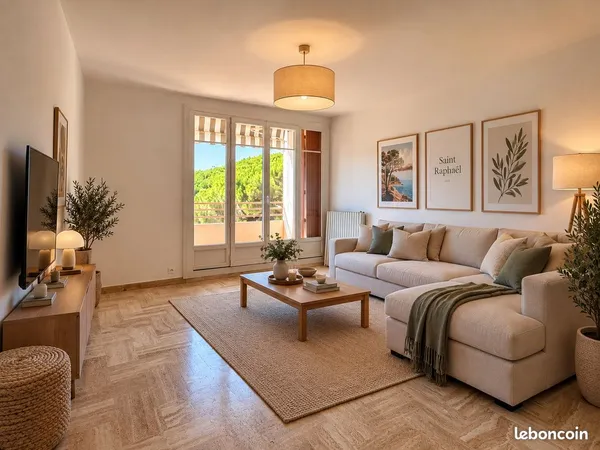 Saint Raphaël - 4 pièces rénové 90 m2 - balcon - 3 chambres