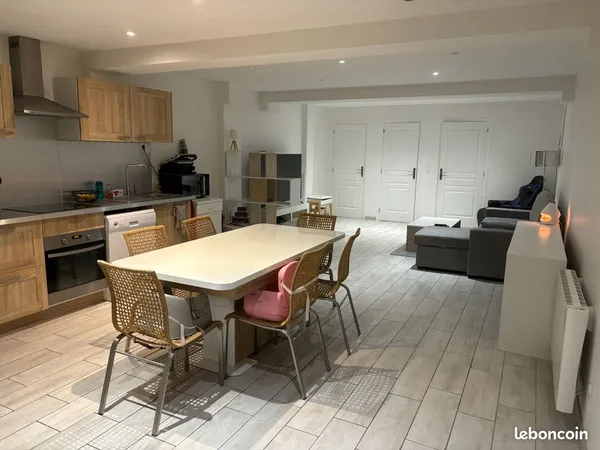 Appt 80m2 design 2 chambres plein pied avec jardin centre Moirans